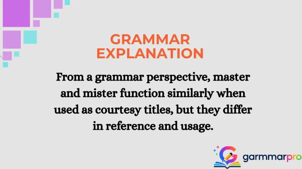 Grammar Explanation