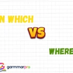 In Which vs Where