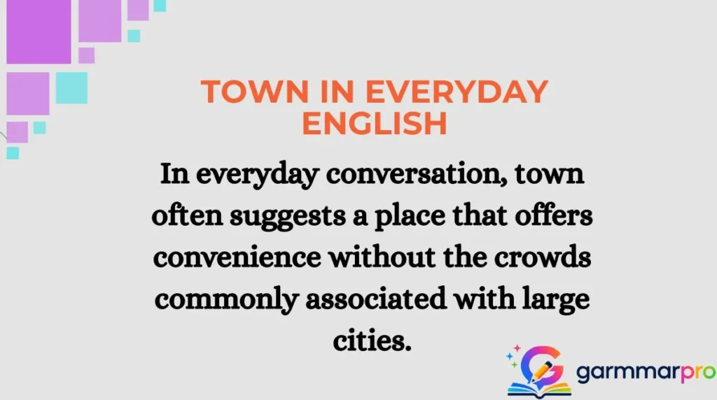 Town in Everyday English