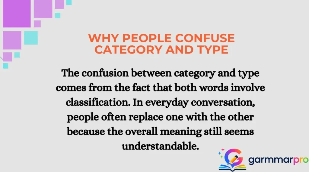Why People Confuse Category and Type