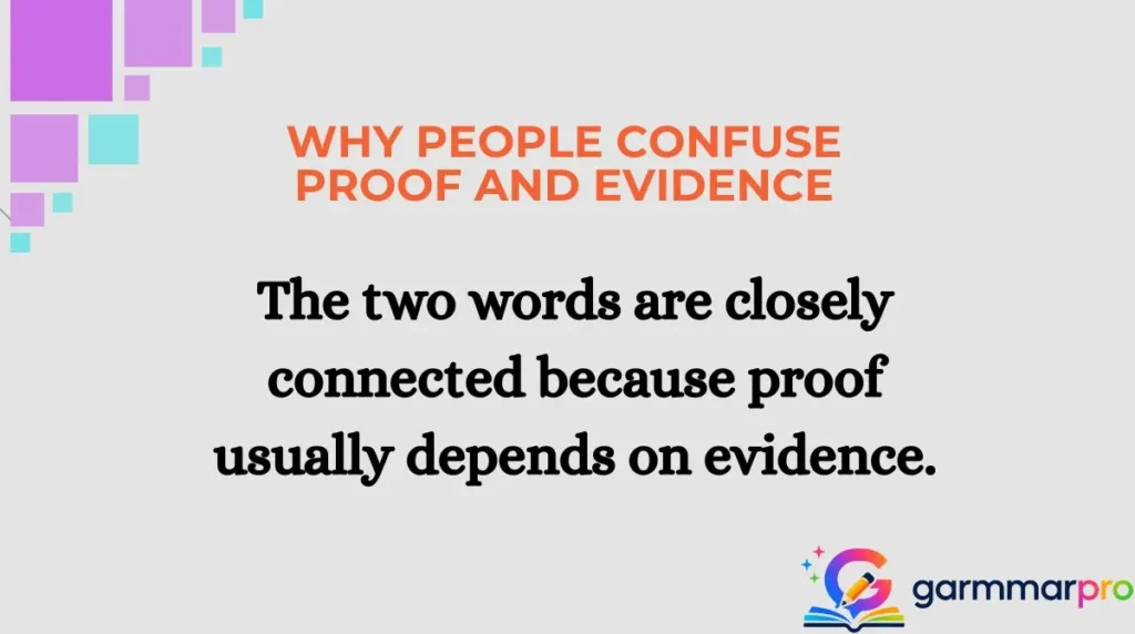 Why People Confuse Proof and Evidence